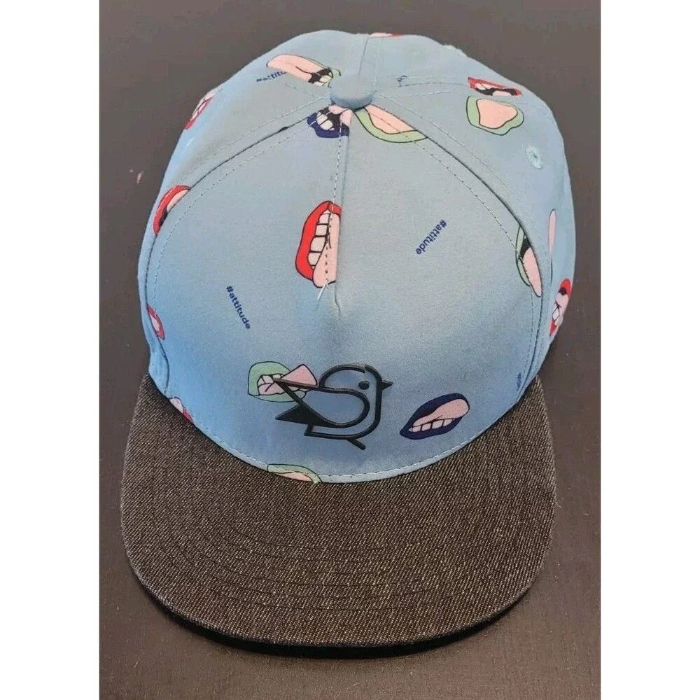 Birdz Children & Co. Hat Blue Age 6-10 Snapback Cap Retro California